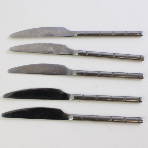 Lot Of 5 Hampton Silversmiths HSV119 (Stainless) Flatware Dinner Knives