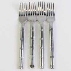 Lot Of 4 Hampton Silversmiths HSV119 (Stainless) Flatware Individual Salad Forks