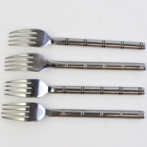 Lot Of 4 Hampton Silversmiths HSV119 (Stainless) Flatware Individual Salad Forks