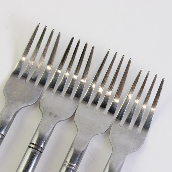 Lot Of 4 Hampton Silversmiths HSV119 (Stainless) Flatware Individual Salad Forks