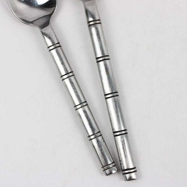 Lot Of 4 Hampton Silversmiths HSV119 (Stainless) Flatware 3 Soup Spoons & 1 Tea