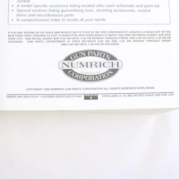 Numrich Gun Parts Corporation Firearms Parts Catalog #23 2000 Paperback