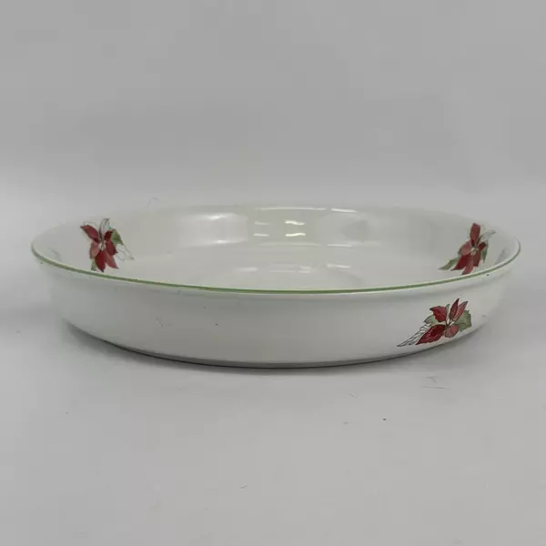 Block Bernarda Porcelain Poinsettia Chip Tray By Mary Lou Goertzen