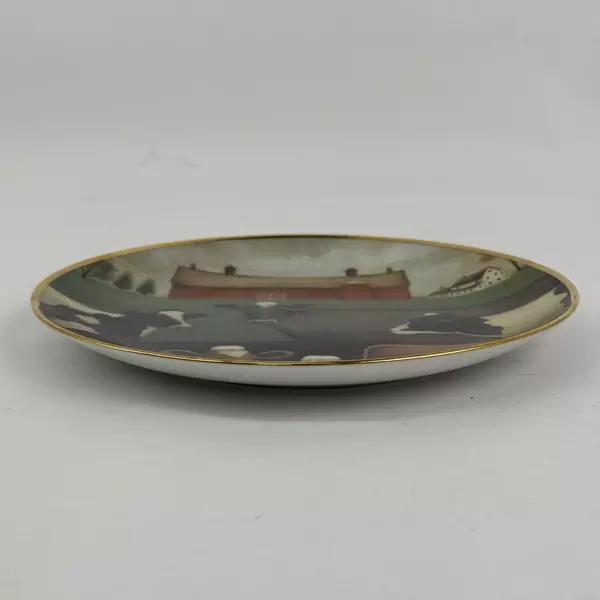 Franklin Mint Lowell Herrero The Gathering Collector Cow Plate American Folk