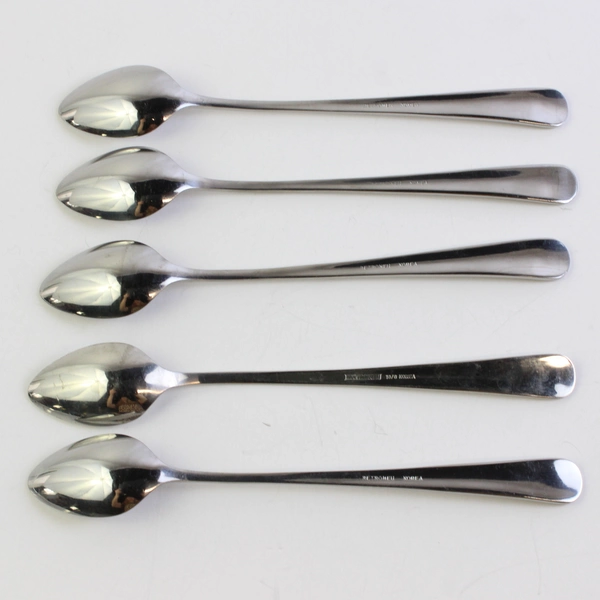 Lot Of 5 Retroneu Jamestown (Stainless) Flatware Iced Tea Spoons