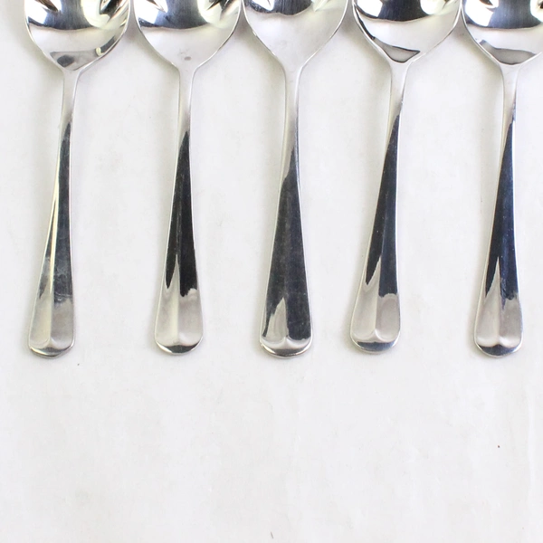 Lot Of 5 Retroneu Jamestown (Stainless) Flatware Sugar Shell Spoons