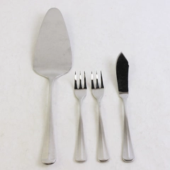 Lot Of 4 Retroneu Jamestown (Stainless) Flatware Pie Server, Master Butter Forks