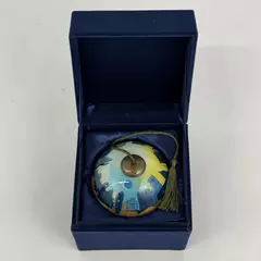 Ne'Qwa Art Inside Glass Blown Ornament New York New York Signed