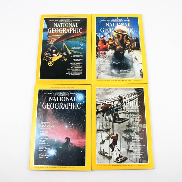 Vintage National Geographic Magazine 1983 Complete Collection Set of 12