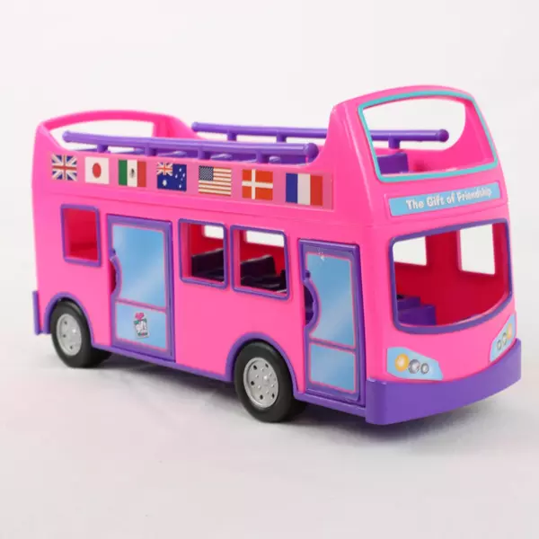 Jakks Pacific Double Decker Bus Toy Vehicle