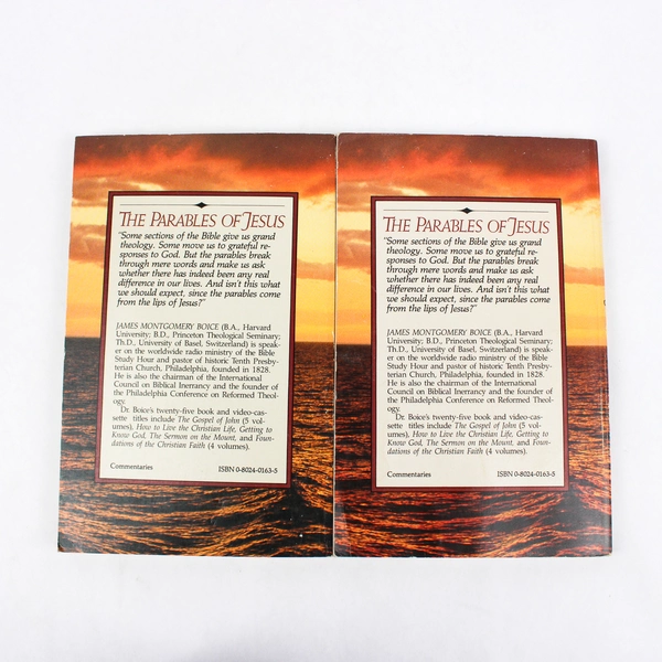 Lot of 2 The Parables of Jesus by James Montgomery Boice 1983 Paperback