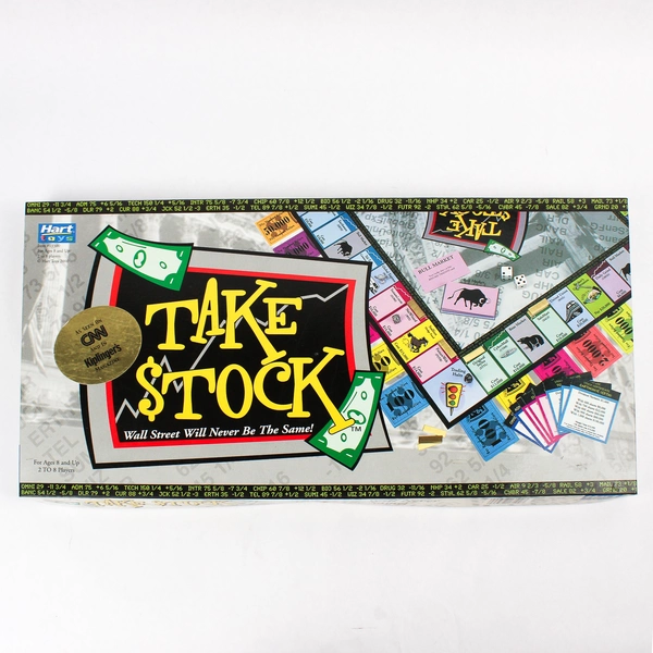 2000 Hart Toys Take Stock Board Game Flawed
