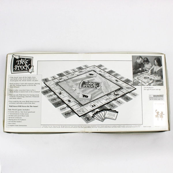 2000 Hart Toys Take Stock Board Game Flawed