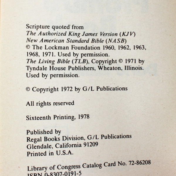 The Jesus Person Pocket Promise Book Compiled by David Wilkerson 1978 PB