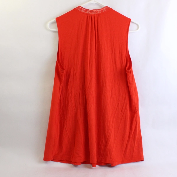 A New Day Orange Sleeveless Blouse Women's Size Large