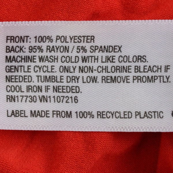 A New Day Orange Sleeveless Blouse Women's Size Large