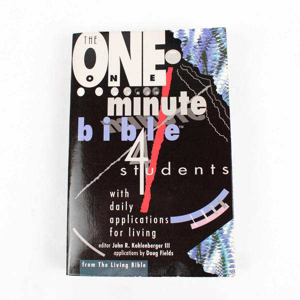 The One Minute Bible 4 Students With Daily Applications For Living 1993 PB