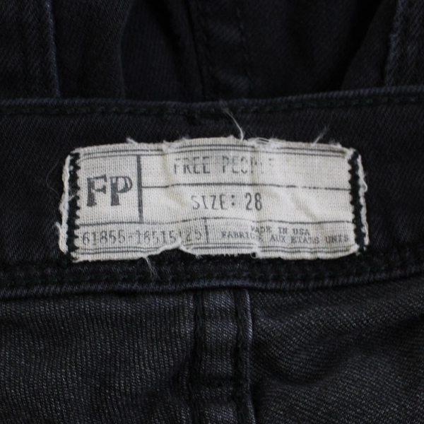 Free People Solid Black Skinny Jeans Women's Size 28