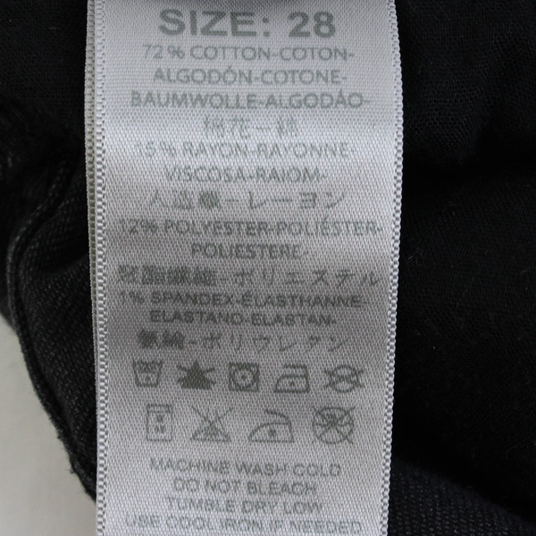 Free People Solid Black Skinny Jeans Women's Size 28