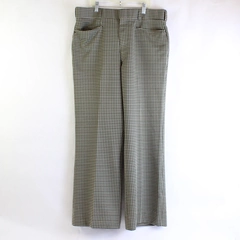 Women's Vintage Handmade Houndstooth Pattern Pants 32" Waist