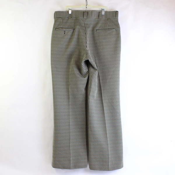 Women's Vintage Handmade Houndstooth Pattern Pants 32" Waist