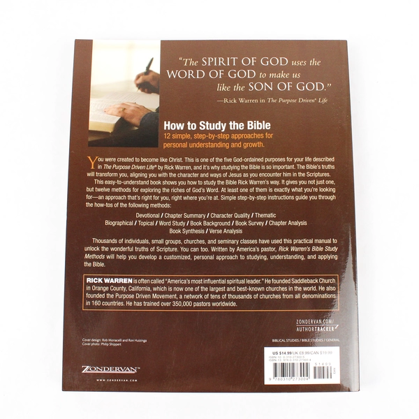 Rick Warren's Bible Study Methods 12 Ways You Can Unlock God's Word 2006 PB