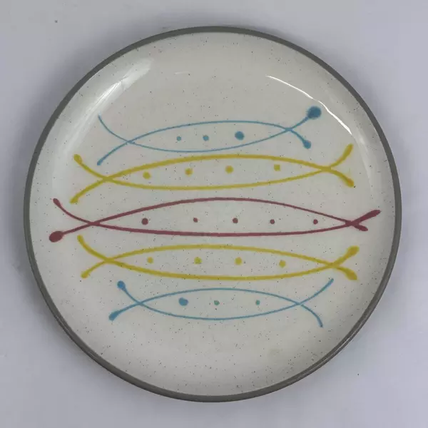 Set of 2 Harkerware Seafare Stoneware Dinner Plates 10 Inch