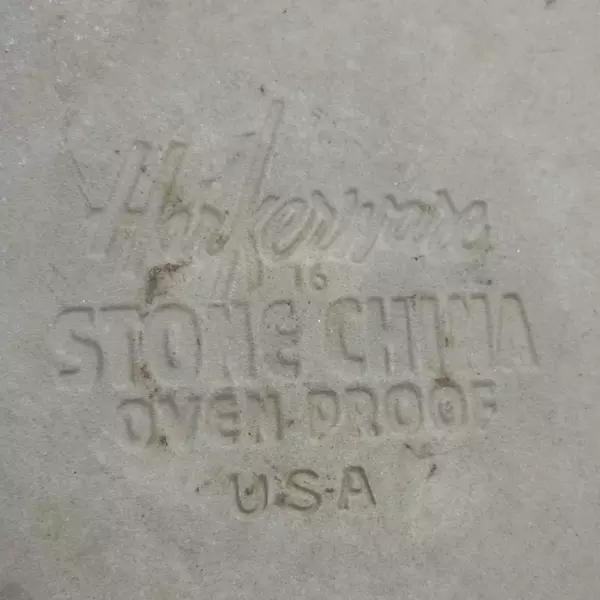 Set of 2 Harkerware Seafare Stoneware Dinner Plates 10 Inch