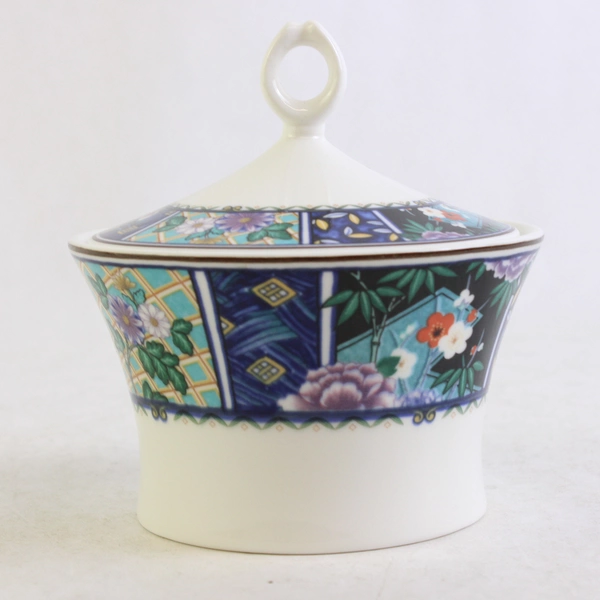 Mikasa Imperial Garden Pattern Sugar Bowl & Lid Ultima+ Super Strong Fine China