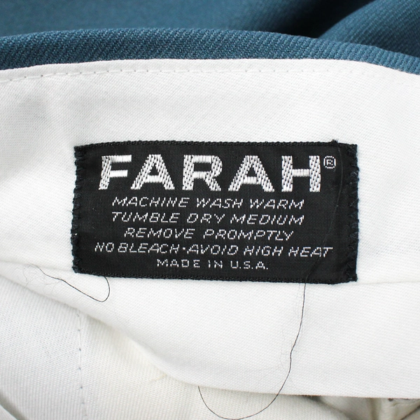 Vintage Farah Solid Blue Dress Pants Men's Size 34"x29"