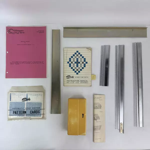 Studio Model SK 303 Knitting Machine with Accessories Case and Manual