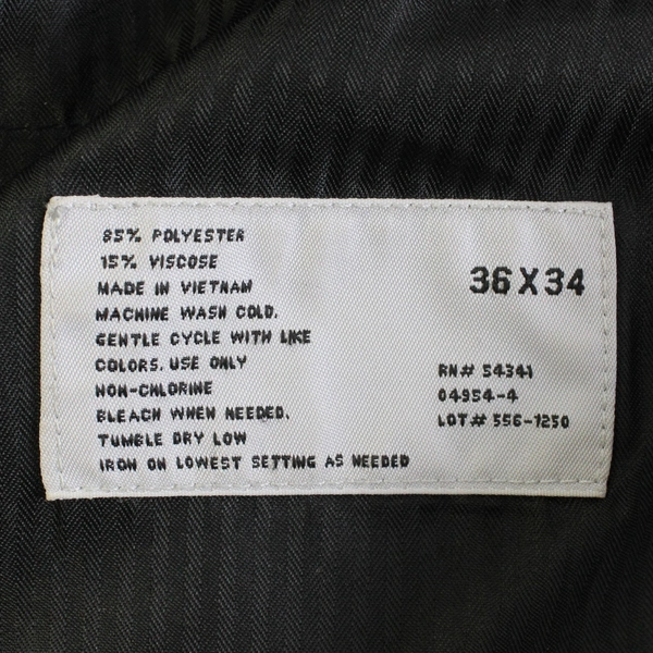 J. Ferrar Black Pinstripe Slim Fit Dress Pants Men's Size 36x34