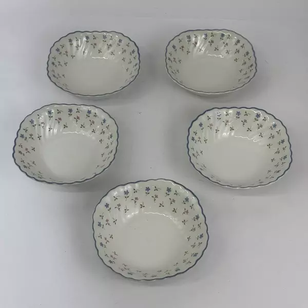 Set Of 5 Johnson Brothers Melody Floral Cereal Bowls 6 Inch