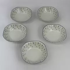 Set Of 5 Johnson Brothers Melody Floral Cereal Bowls 6 Inch