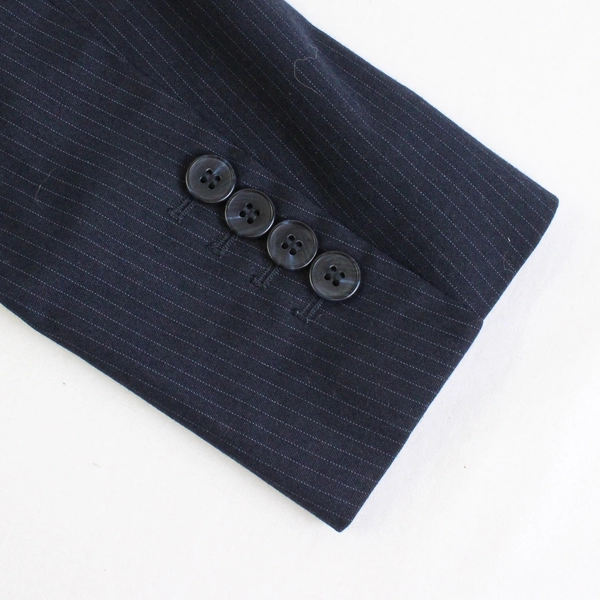 Ann Taylor Navy Blue Pinstripe Blazer Women's Size 6