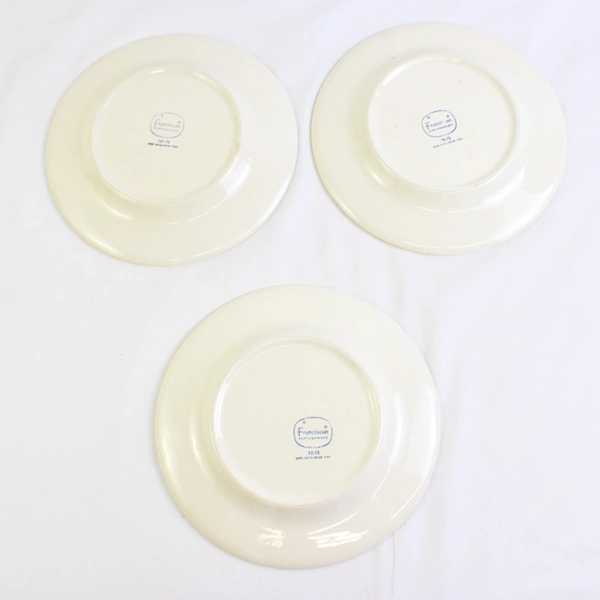 Lot Of 3 Franciscan Earthenware Sundance (USA) Pattern Salad Plates