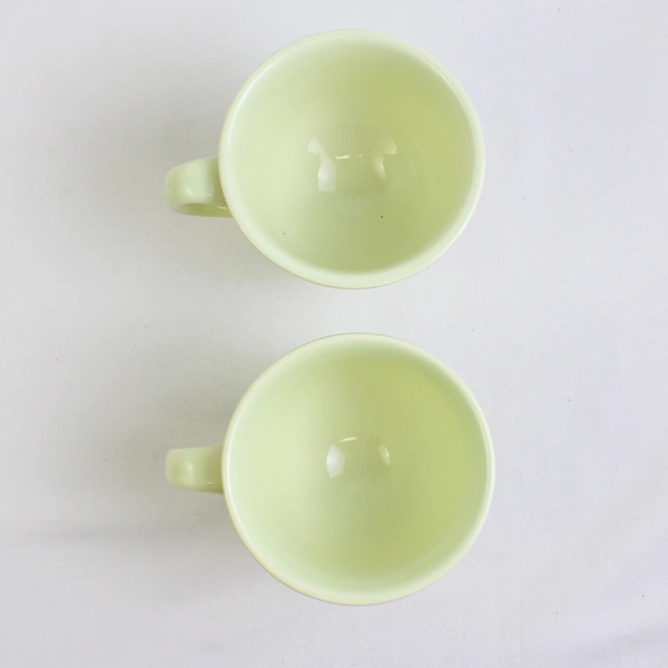 Lot Of 2 Franciscan Picnic (Ceramic) Pattern Footed Cups 3.5" Tall