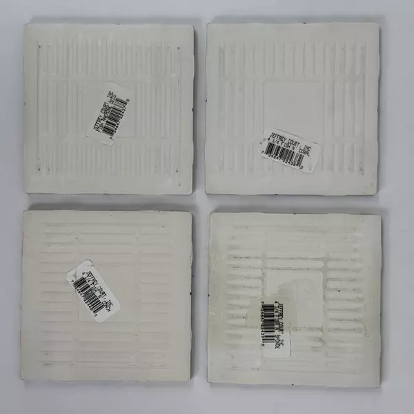 Set of 4 Jeffrey Court Tropical Fish tiles 4.25 Inch