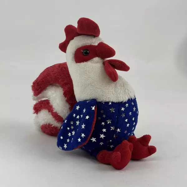Ty Beanie Baby Homeland the Patriotic Rooster With Tags