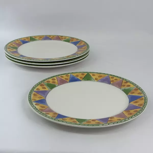 Set of 4 Sango The Sweet Shoppe Sue Lipkin Marzipan Dinner Plates 11 Inch