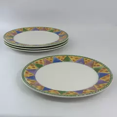 Set of 4 Sango The Sweet Shoppe Sue Lipkin Marzipan Dinner Plates 11 Inch