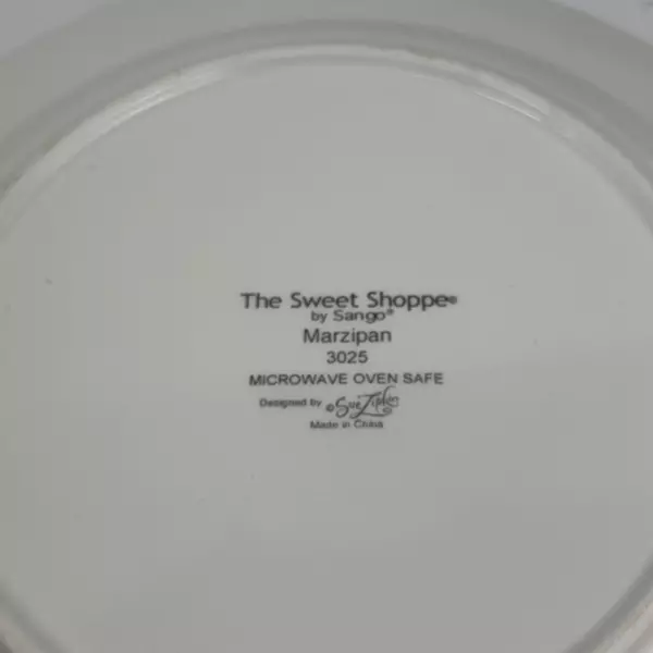 Set of 4 Sango The Sweet Shoppe Sue Lipkin Marzipan Dinner Plates 11 Inch