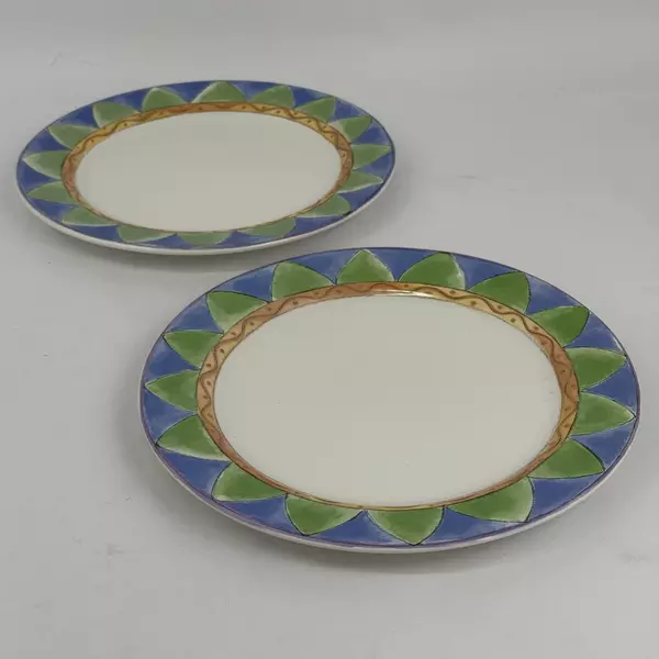 Lot of 2 The Sweet Shoppe By Sango Sue Lipkin Dinner Plates Almond Torte 3026