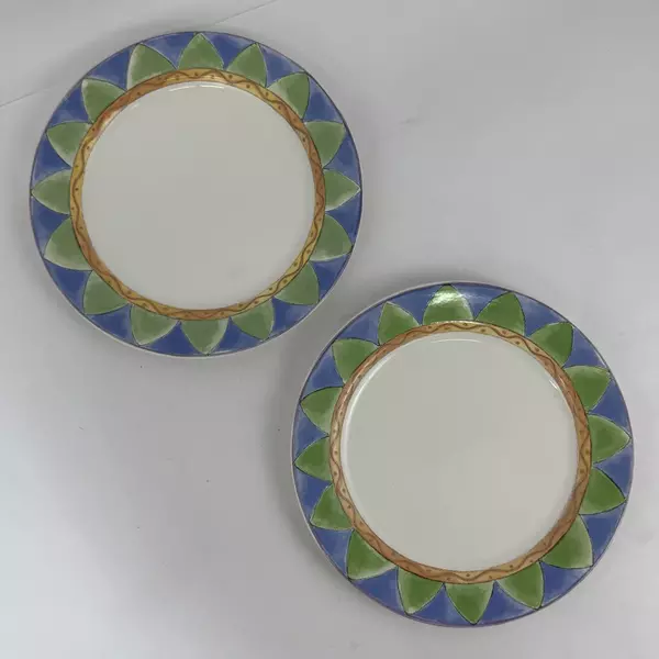 Lot of 2 The Sweet Shoppe By Sango Sue Lipkin Dinner Plates Almond Torte 3026