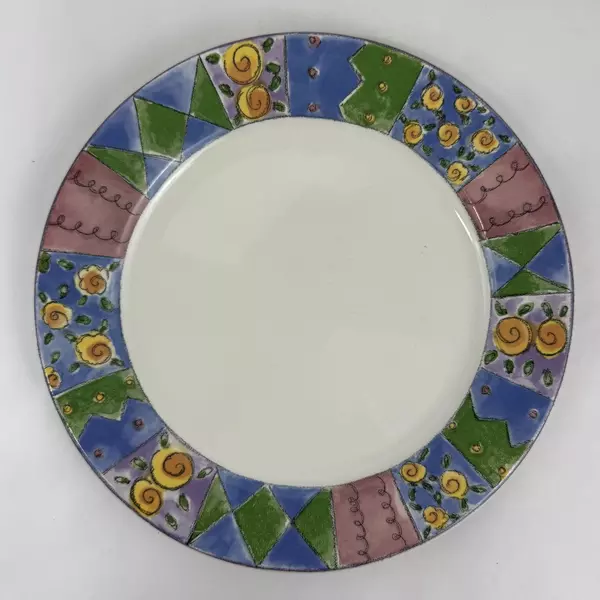 Lot of 2 The Sweet Shoppe By Sango Sue Zipkin Dinner Plates Biscotti 3023