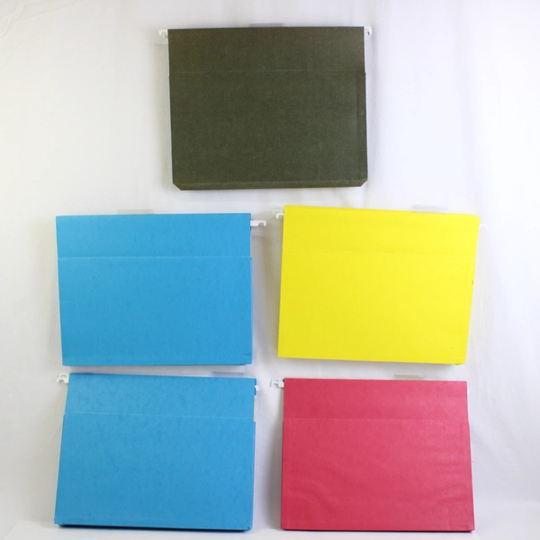 Lot of 6 Letter Size Expandable Hanging File Folders With Tabs Mixed Colors