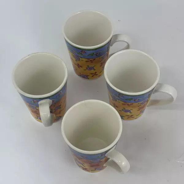 4 Sango The Sweet Shoppe Sue Zipkin Coffee Mugs Cinnamon Swirl