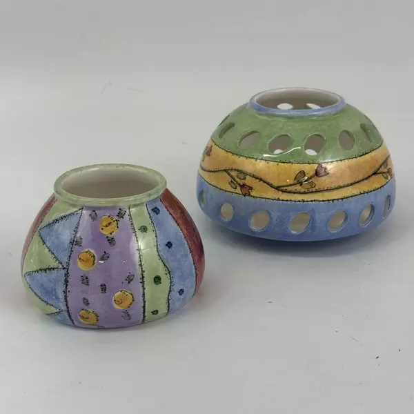 Sango The Sweet Shoppe Votive or Tealight 2 Piece Candle Holder