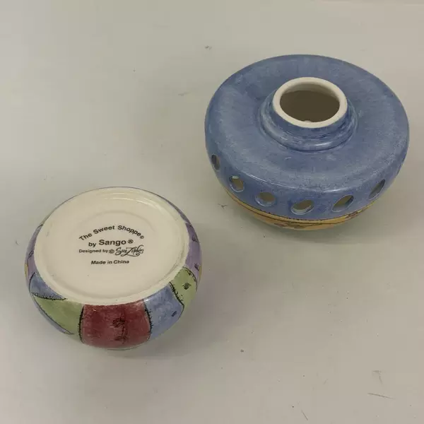 Sango The Sweet Shoppe Votive or Tealight 2 Piece Candle Holder