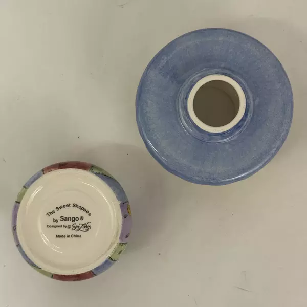 Sango The Sweet Shoppe Votive or Tealight 2 Piece Candle Holder